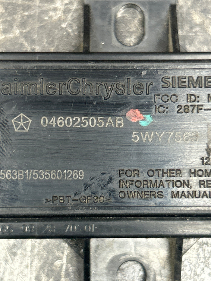 06-08 DODGE CHRYSLER LEFT FRONT TIRE PRESSURE TRANSPONDER TPMS OEM 4602503AB