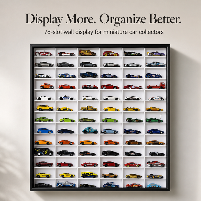78 Compartments Display with Sliding Cover