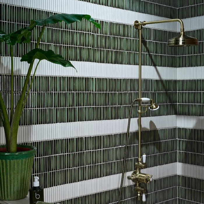 Bamboo Lustre Mosaic Satin Forest 28.2x29.4 Box Ca'Pietra