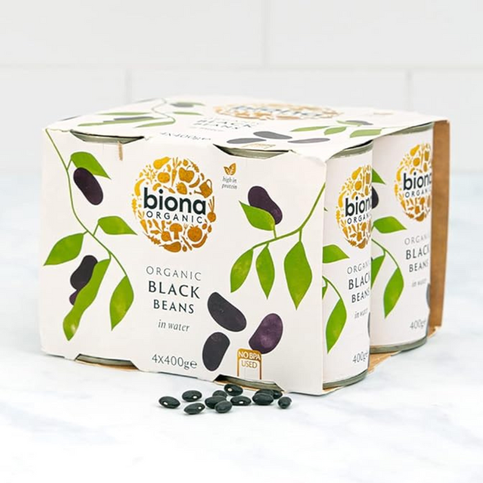Biona Organic Black Beans 400g x 4