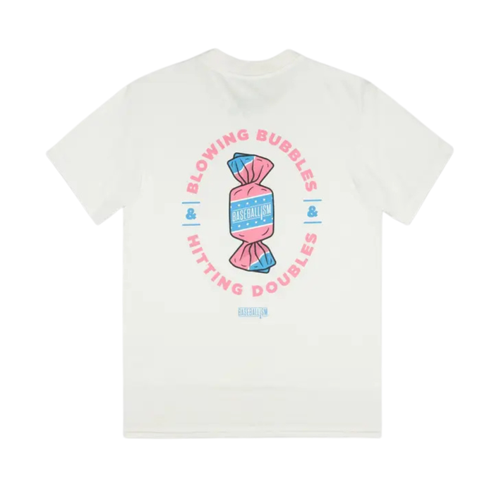 Boys' Baseballism Youth Doubles And Bubbles T-Shirt - CREAM