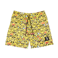 Boys' Baseballism Youth Emoji Feels Diamond Mesh Shorts - YELLOW