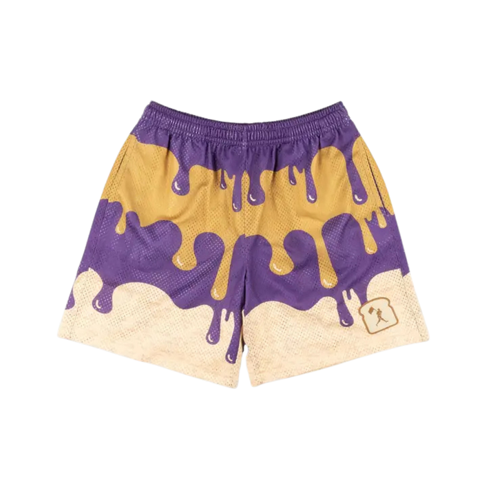 Boys' Baseballism Youth PB & Jammed Diamond Pro Mesh Short - PURPLE