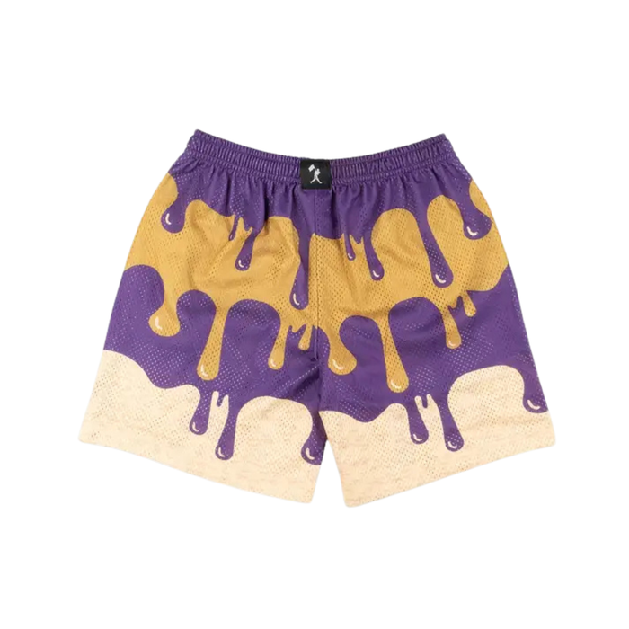 Boys' Baseballism Youth PB & Jammed Diamond Pro Mesh Short - PURPLE