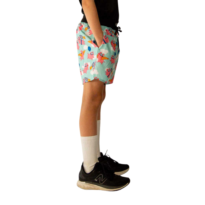 Boys' ChicknLegs Youth Flying Pigs Shorts - FLYNGPIG
