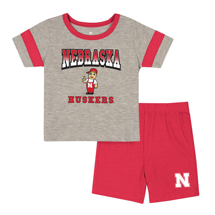Boys' Nebraska Huskers Infant Lance Short 2-Piece Set - NEBRASKA