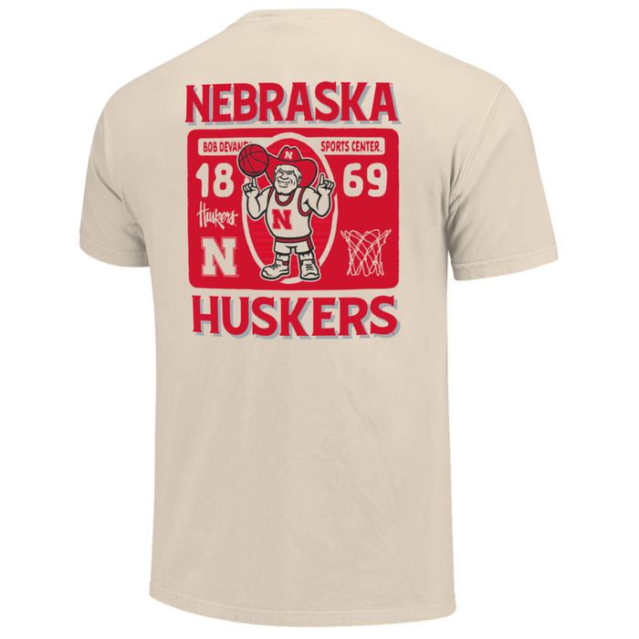 Boys' Nebraska Huskers Youth Currency Basketball T-Shirt - NATURAL