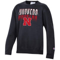 Boys' Nebraska Huskers Youth Sliced Sweatshirt - 999 BLK