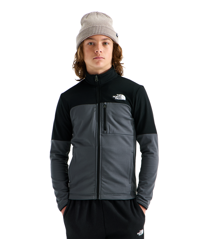 Boys' The North Face Youth Hike Midlayer Full-Zip - WUO GREY