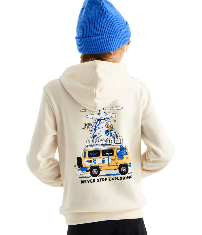Boys' The North Face Youth Outdoor Hoodie - QLI - WHITE DUNE