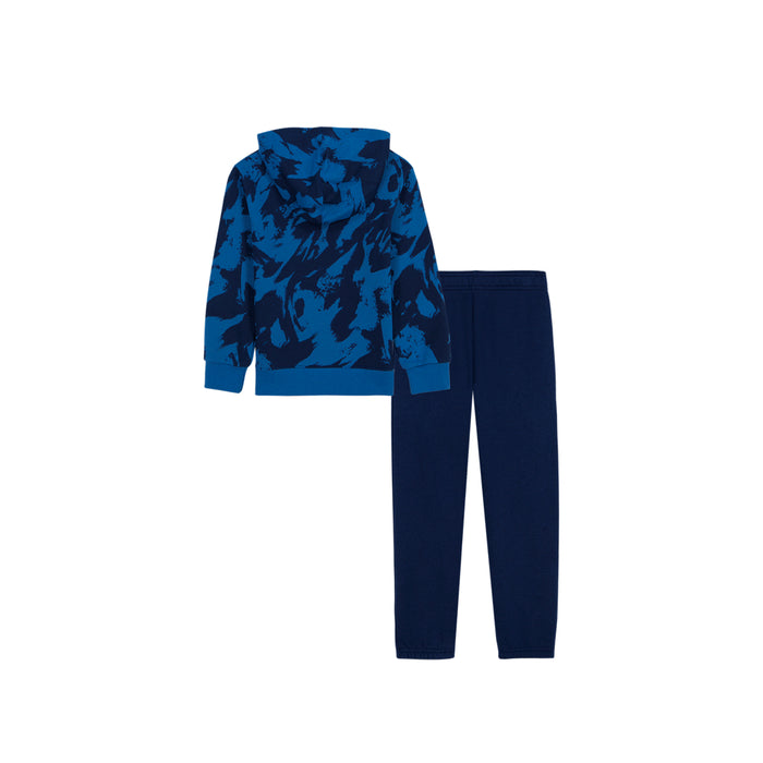 Boys' Under Armour Kids Rival All Over Print Hoodie 2-Piece Set - 423 BLUE