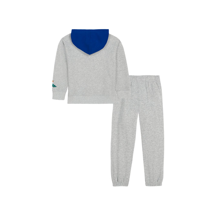 Boys' Under Armour Kids Rival Retro Hoodie 2-Piece Set - 404 GREY