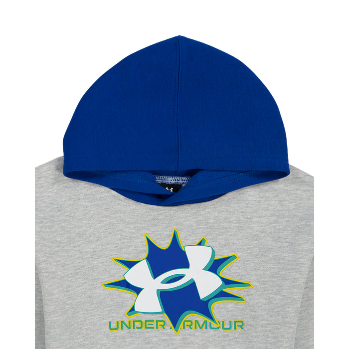 Boys' Under Armour Kids Rival Retro Hoodie 2-Piece Set - 404 GREY