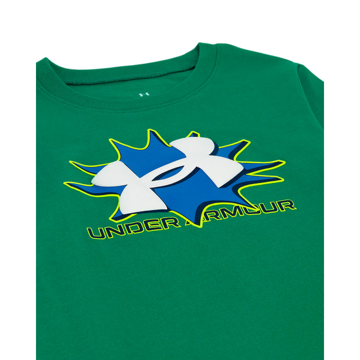 Boys' Under Armour Toddler Retro Logo Longsleeve - 378 GRN