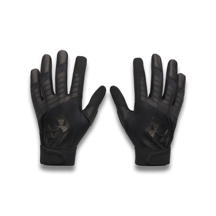 Boys' Under Armour Youth Clean Up Batting Gloves - 001 - BLACK