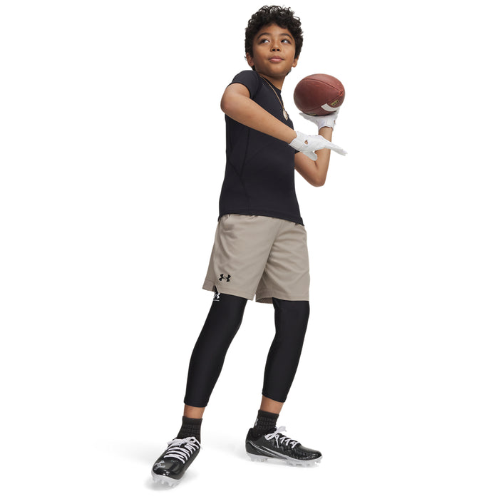 Boys' Under Armour Youth Heatgear Armour T-Shirt - 001 - BLACK
