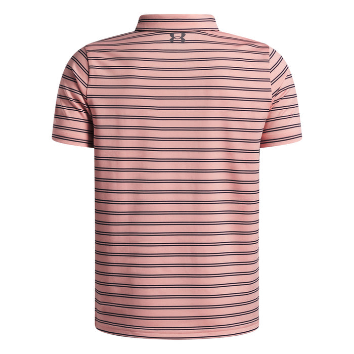 Boys' Under Armour Youth Matchplay Stripe Polo - 603 - PINK