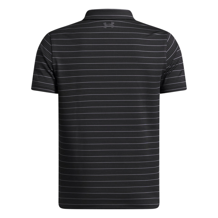 Boys' Under Armour Youth Matchplay Stripe Polo - 001 - BLACK