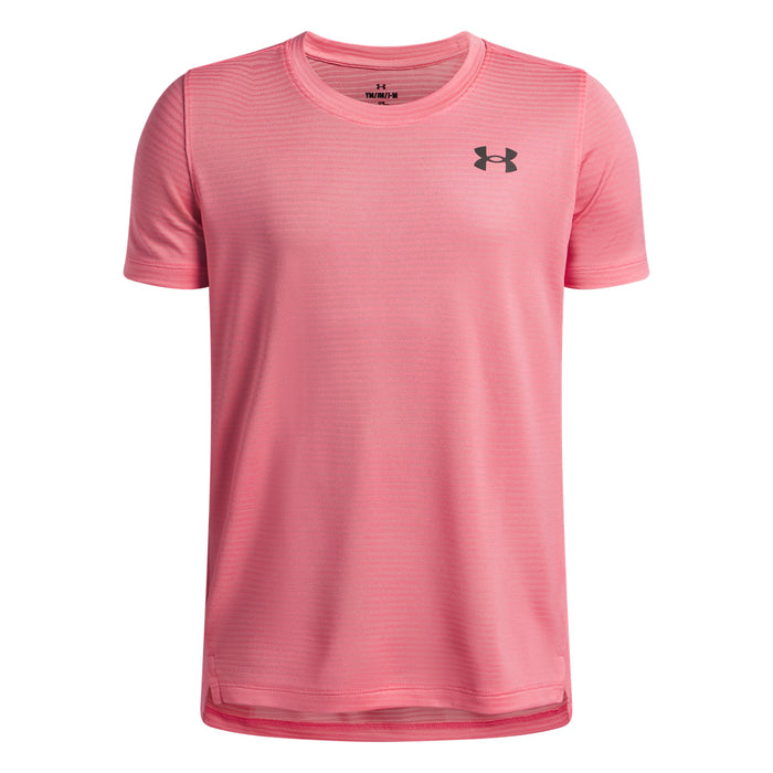 Boys' Under Armour Youth Tech Vent Jaquard T-Shirt - 600 - PINK