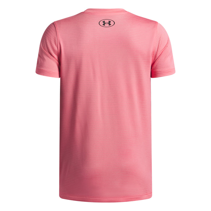 Boys' Under Armour Youth Tech Vent Jaquard T-Shirt - 600 - PINK