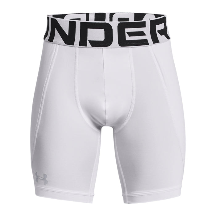 Boys' Under Armour Youth Utility Slider Shorts - 100 - WHITE/BLACK