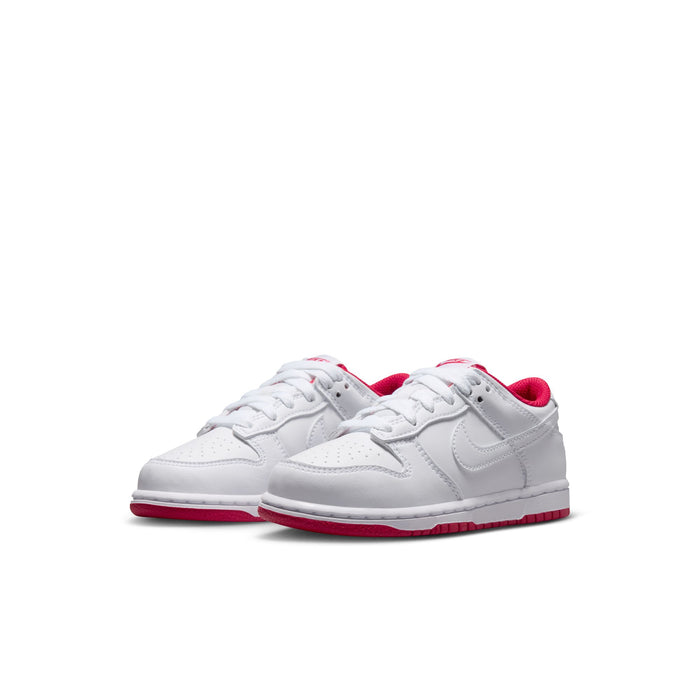 Boys'/Girls' Nike Kids Dunk Low - 101 - WHITE/RED
