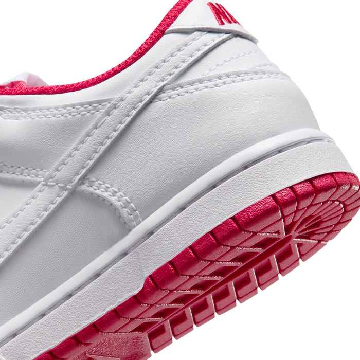 Boys'/Girls' Nike Kids Dunk Low - 101 - WHITE/RED