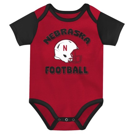 Boys'/Girls' Nebraska Huskers Infant Star Player 3-Pack Onesies - NEBRASKA