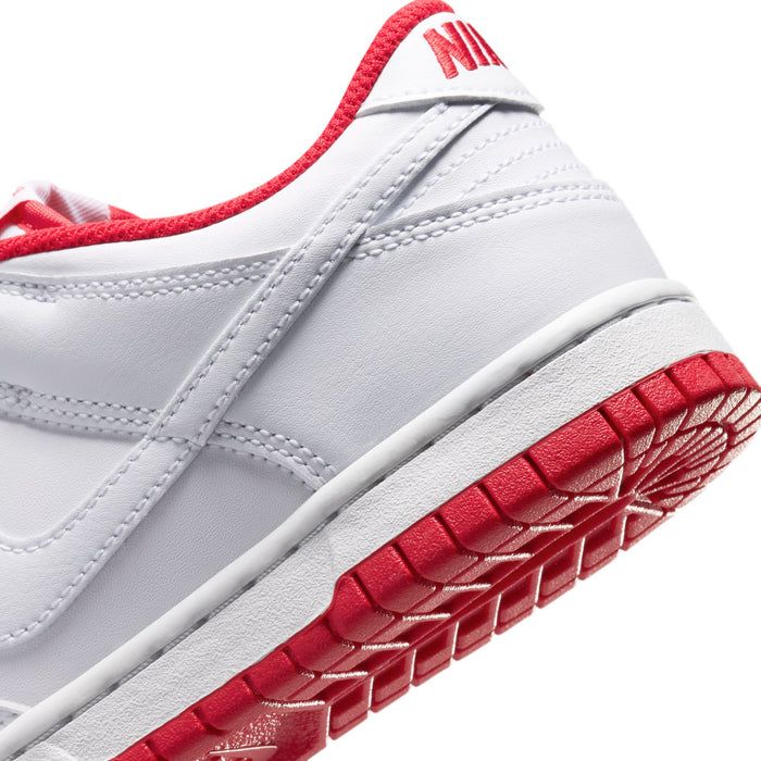 Boys'/Girls' Nike Youth Dunk Low - 101 - WHITE/RED