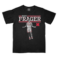 Boys'/Girls' Youth Nebraska Huskers Basketball Braden Frager Black Illustrated T-Shirt