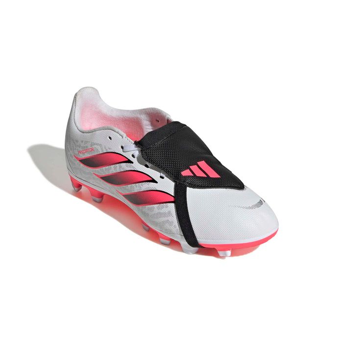 Boys'/Girls' Adidas Youth Predator Club Fold-Over Tongue Soccer Cleats - WHT/SOLA