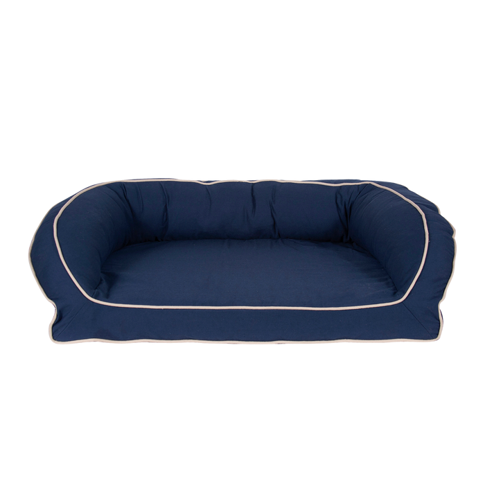 BLUE-CANVAS-CUDDLER-BOLSTER-DOG-BED