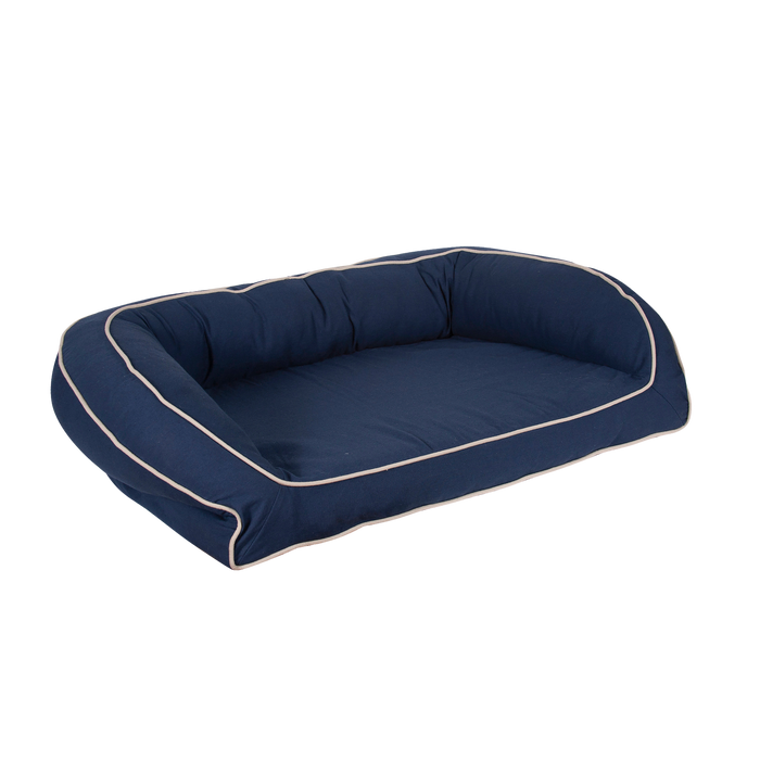 BLUE-CANVAS-CUDDLER-BOLSTER-DOG-BED