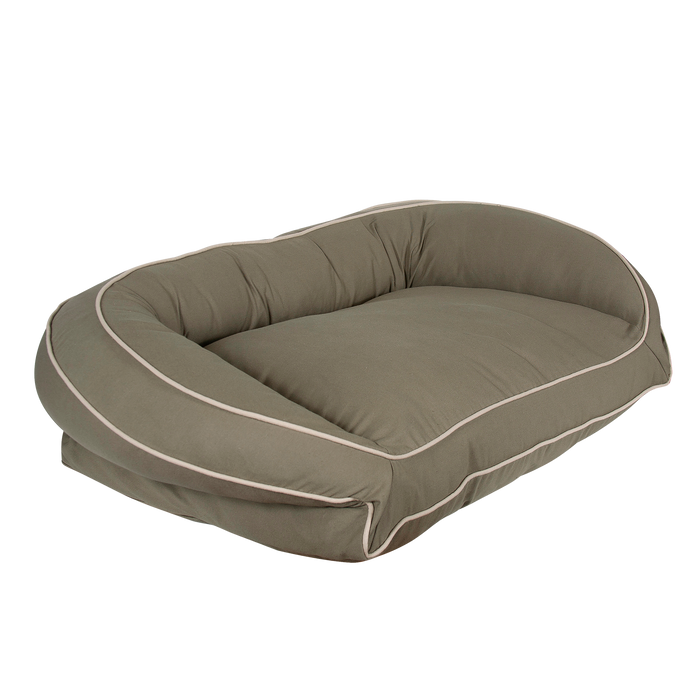SAGE-CANVAS-CUDDLER-BOLSTER-DOG-BED