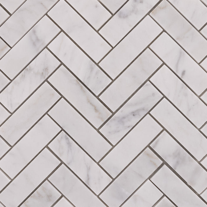 Carrara Herringbone Tile TileStyle