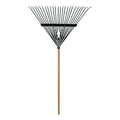 Flexrake® Classic Leaf Rake With 24in Steel Head With Wood Handle