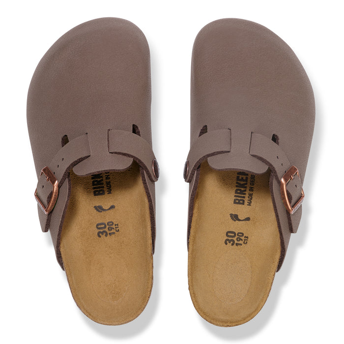 Girls' Birkenstock Boston Birkbuc Mocha - MOCHA