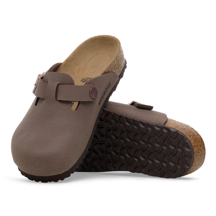 Girls' Birkenstock Boston Birkbuc Mocha - MOCHA