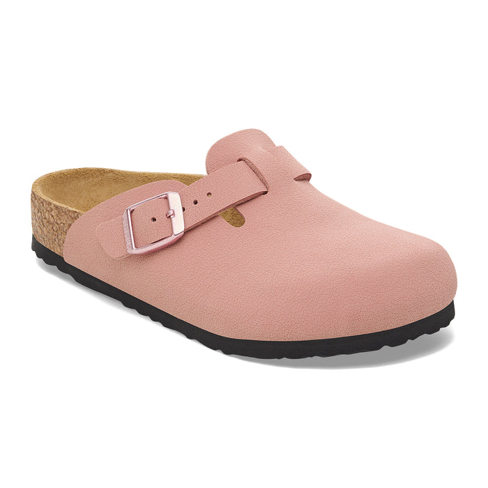 Girls' Birkenstock Boston Birkibuc Pink - PINK CLA