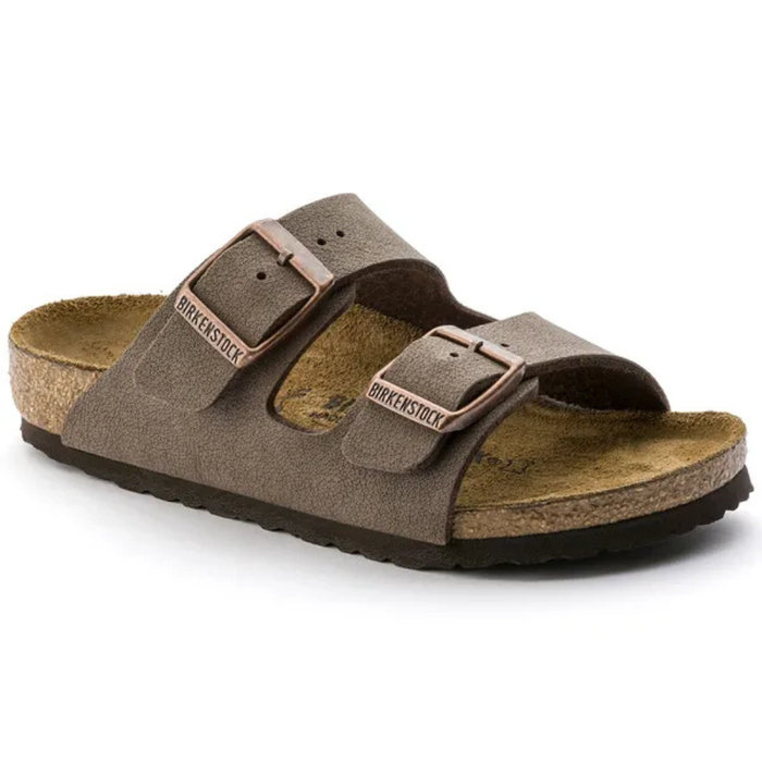 Girls' Birkenstock Youth Arizona Birkibuc Sandals - MOCHA