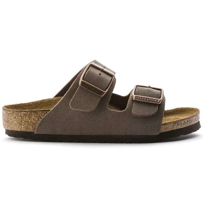 Girls' Birkenstock Youth Arizona Birkibuc Sandals - MOCHA