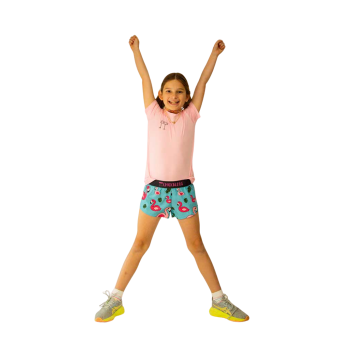 Girls' ChicknLegs Youth Flamingo Shorts - FLAM