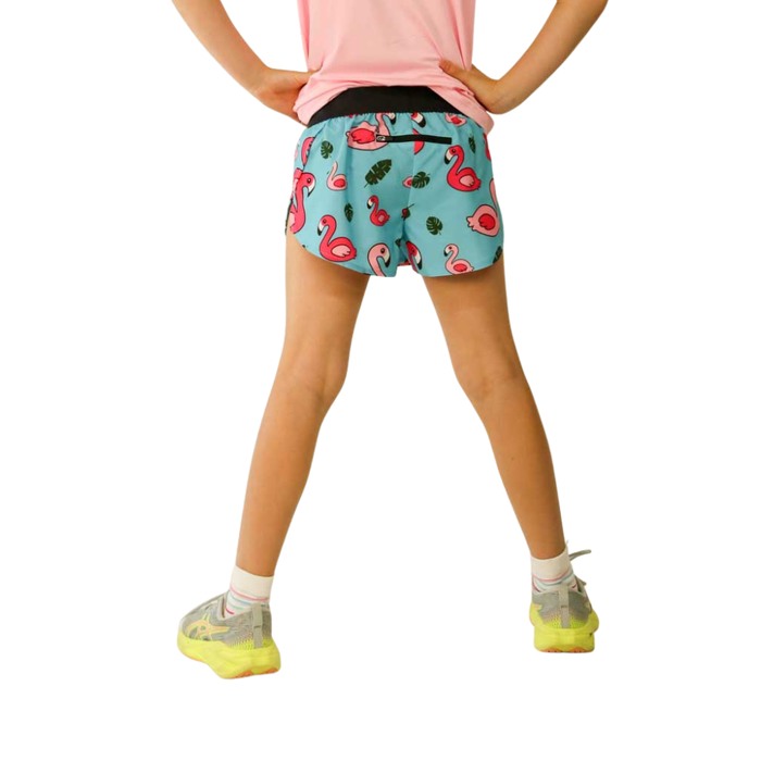 Girls' ChicknLegs Youth Flamingo Shorts - FLAM