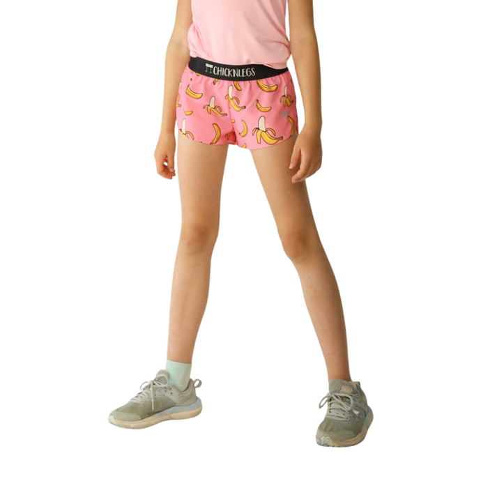 Girls' ChicknLegs Youth Pink Bananas Shorts - PNKBANAN