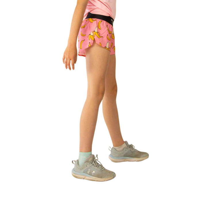 Girls' ChicknLegs Youth Pink Bananas Shorts - PNKBANAN