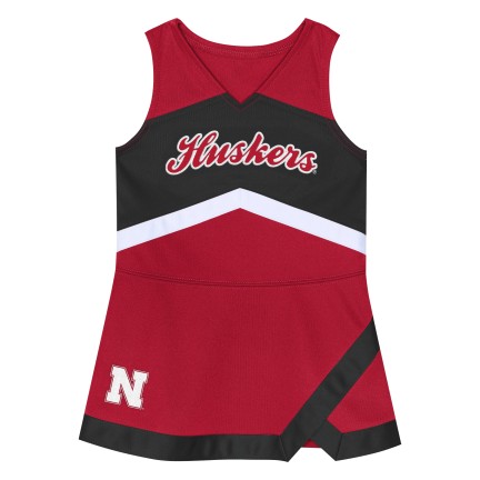 Girls' Nebraska Huskers Kids Cheer Captain Dress - RED
