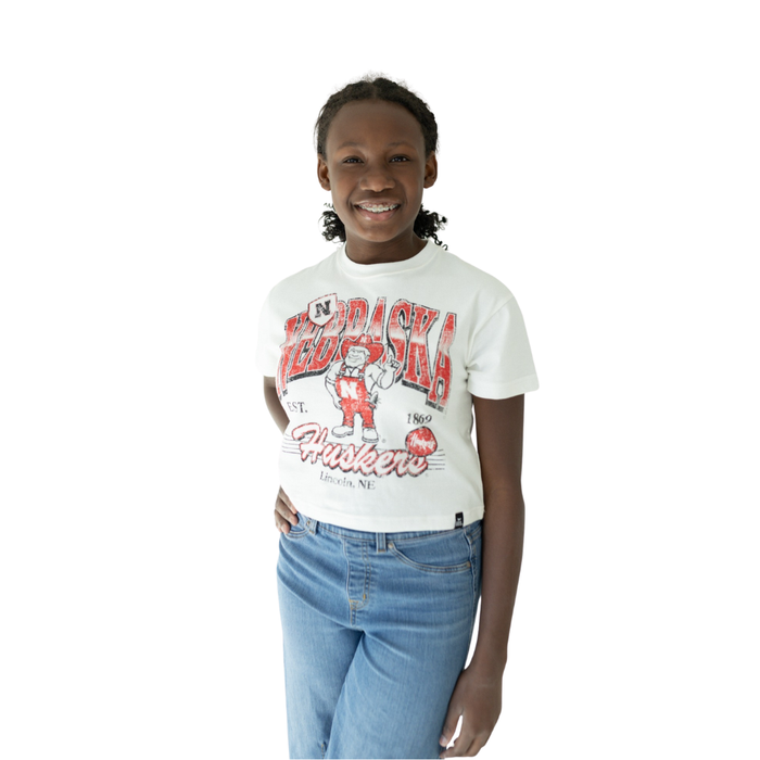 Girls' Nebraska Huskers Youth Maddx T-Shirt - NEBRASKA