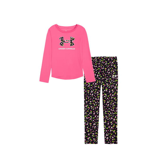 Girls' Under Armour Infant Printed Longsleeve/Legging Set - 662 PINK