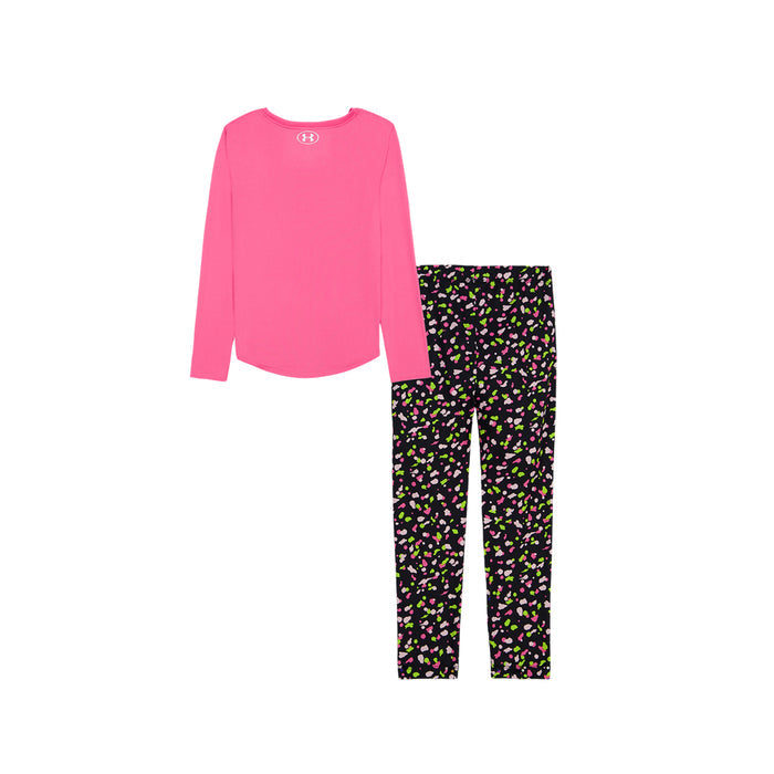 Girls' Under Armour Infant Printed Longsleeve/Legging Set - 662 PINK