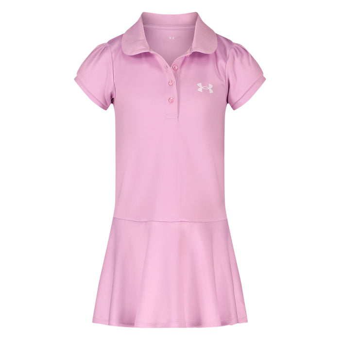Girls' Under Armour Kids' Polo Dress - 698 - ELEMENTAL PINK